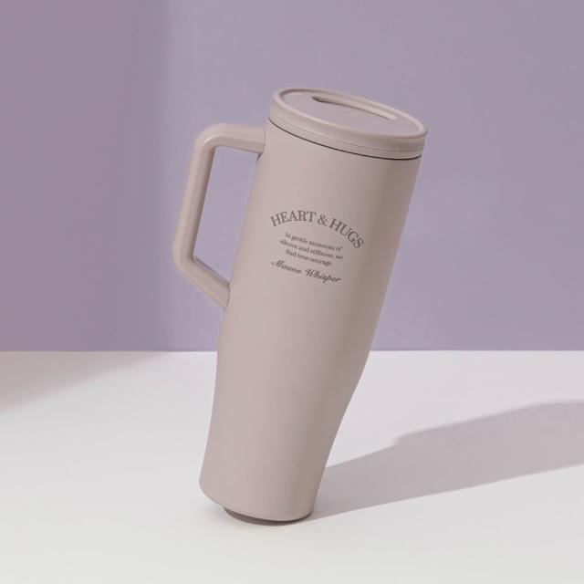 【Oolab 良杯製所】輕量不鏽鋼隨行保溫手把杯1150ml(密封防漏/收納式吸管/可車用/4色任選)