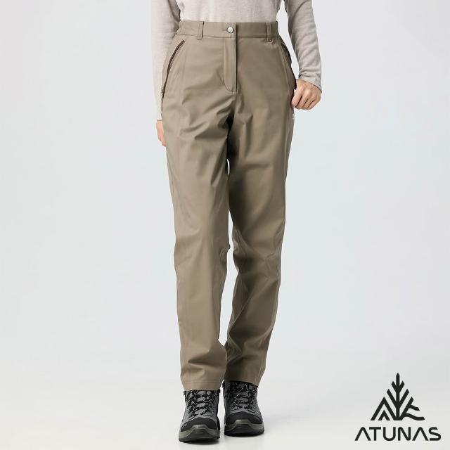 【ATUNAS 歐都納】女男款防水刷毛保暖長褲(A8PA2534W/A8PA2533M雪褲/賞雪/戶外/休閒旅遊)