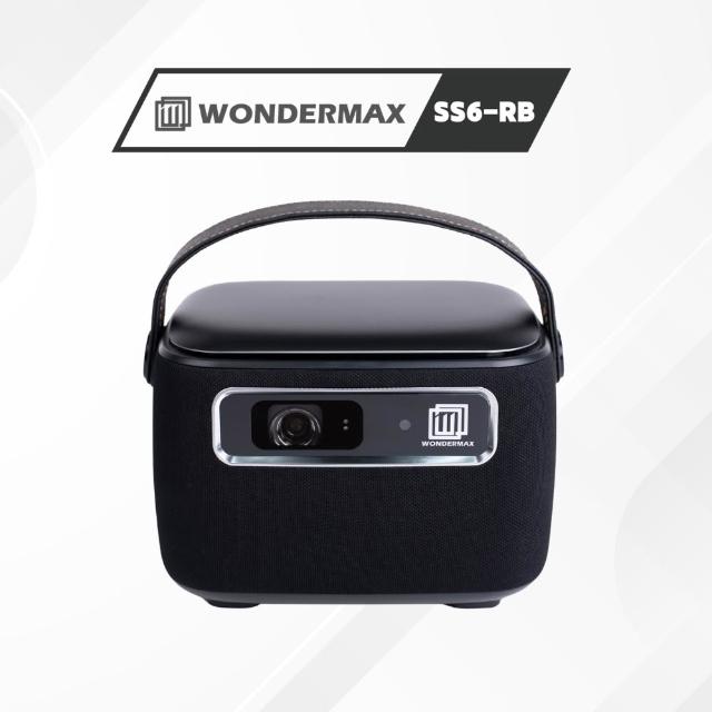 【WONDERMAX】SS6-RB 高亮度智慧型投影機(投影機、露營、辦公、PPT、報告、遊戲、投影)