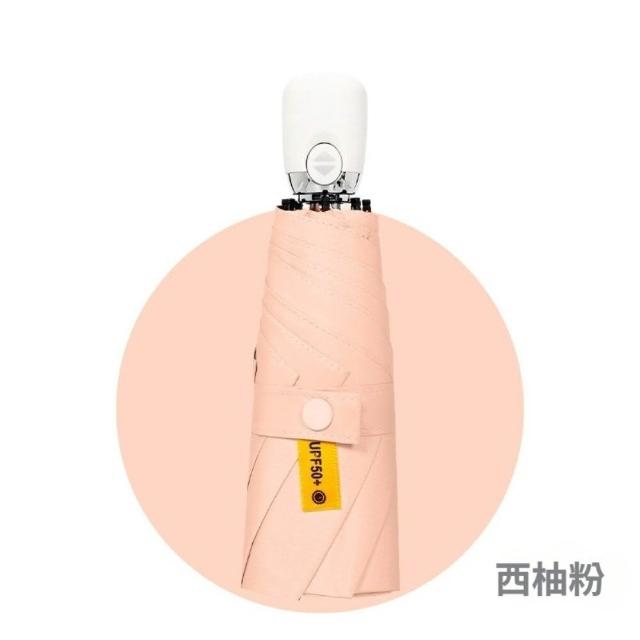 【TWBUY 台灣好購】五折迷你自動傘 折疊黑膠晴雨傘 兩用迷你便攜(小巧晴雨二用自動折傘)