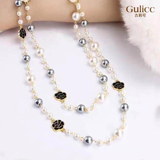 【Gulicc 古莉可】輕奢優雅毛衣鍊 小香風長項鍊(7夕情人節 生日 鎖骨鍊 項鍊 飾品 禮物)