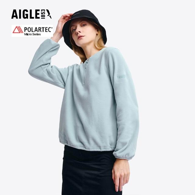 【AIGLE】男女款 POLARTEC 刷毛保暖罩衫｜AG-5A133/AG-5A244(女上衣 男上衣 罩衫 保暖上衣 刷毛衣)