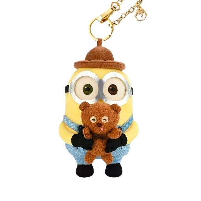 【MINIONS 小小兵】環球影城小小兵玩偶吊飾耳機包TIM熊提姆熊(正版閨蜜女友男友女兒子生日交換聖誕禮物)