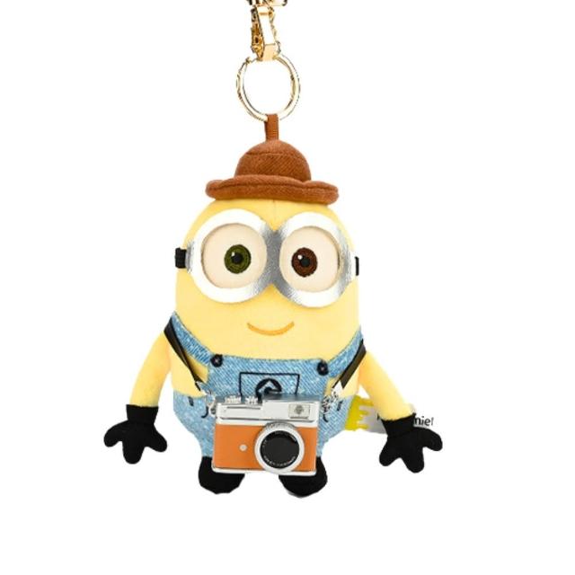 【MINIONS 小小兵】環球影城小小兵玩偶吊飾耳機包TIM熊提姆熊(正版閨蜜女友男友女兒子生日交換聖誕禮物)