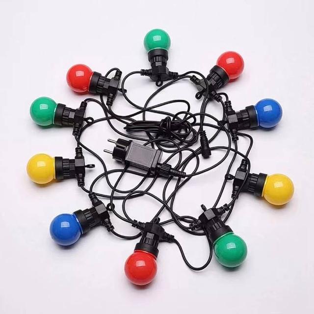 【陽光照明】G50球泡燈串太陽能戶外防水led燈串露營氛圍聖誕婚禮節日星球造型(低壓室外防水)