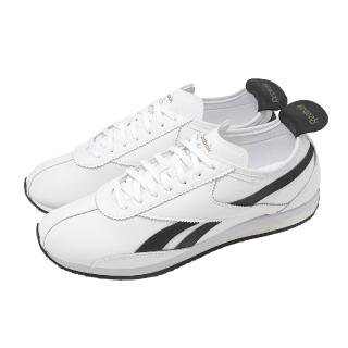 【REEBOK】休閒鞋 R400 男鞋 女鞋 白 黑 復古跑鞋 皮革(100233941)