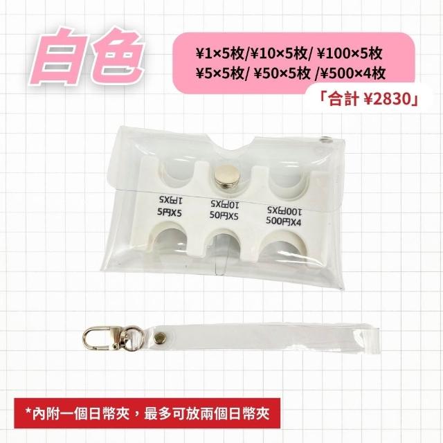 【享屋】日圓硬幣夾-雙層卡包 附便利掛帶(日幣硬幣夾 分隔零錢夾 零錢盒 日幣收納 硬幣夾)