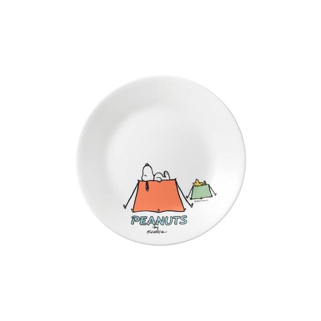 【CorelleBrands 康寧餐具】MOMO獨家SNOOPY交換禮物禮包-餐盤2入加餐具1入加馬克杯1入