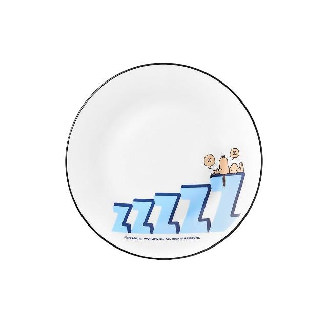【CorelleBrands 康寧餐具】MOMO獨家SNOOPY交換禮物禮包-餐盤2入加餐具1入加馬克杯1入