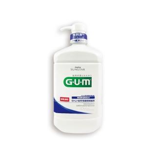 【日本三詩達SUNSTAR】GUM牙周護理潔齒液漱口水960ml/按壓瓶-草本薄荷(抑制牙漬溫和持久清新防口腔異味)