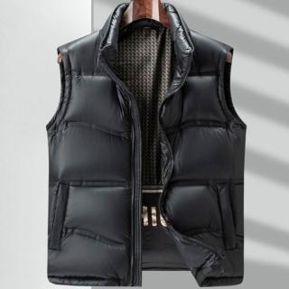 【巴黎精品】頂級真羽絨背心90%鴨絨羽絨衣秋冬外套保暖上衣大碼休閒男裝(石墨烯男外套1色n1md2)