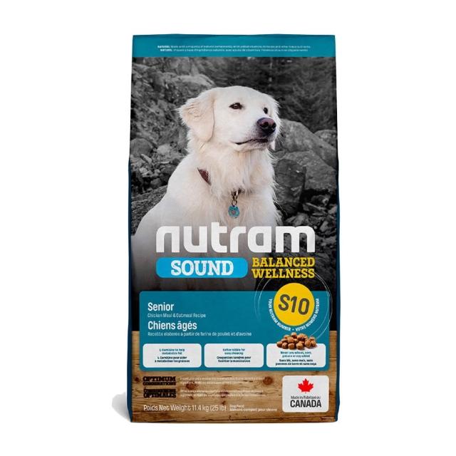 【Nutram 紐頓】S10/S2/S6/S8/S9無穀均衡健康系列狗飼料 11.4kg/25lb(幼犬/成犬/老犬、狗糧)