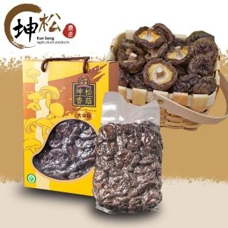 【KUN SONG 坤松香菇】大中香菇中秋禮盒(4cm以上大中菇 首露冬菇  momo獨家)