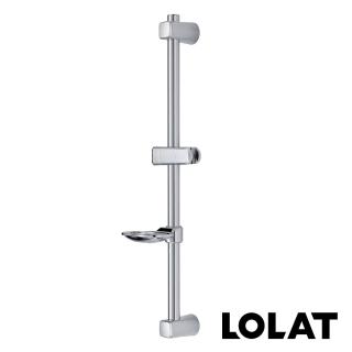 【LOLAT 羅力】官方直營 升降桿含皂盤組25mm-含基本安裝/自由調整/大人小孩身高不受限/DIY/鉻(OS370)