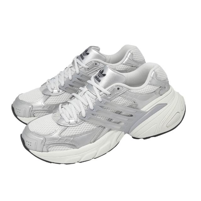 【adidas 愛迪達】休閒鞋 Adistar XLG 男鞋 女鞋 白 銀 老爹鞋 復古 愛迪達(KJ1386)