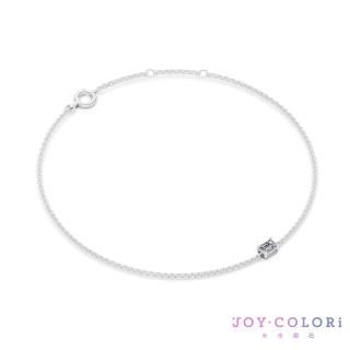 【JOY COLORi 未來鑽石】PT950鉑金 15分祖母綠鑽石手鍊(培育鑽石 映光 BR8043EALG)