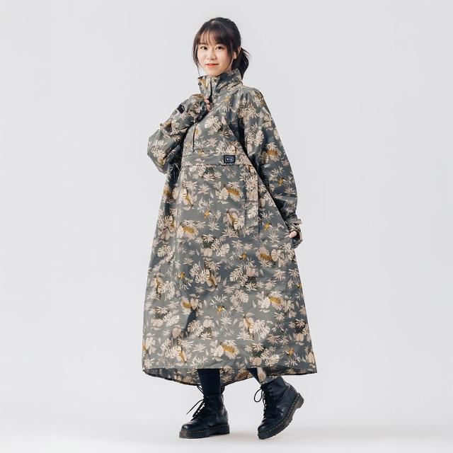 【林製作所】KiU × HAYASHI 空氣感5秒快穿雨衣(機車雨衣 一件式雨衣 輕量 日本花色)