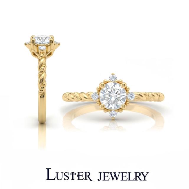 【Luster】38女王!培育鑽石 50分 D/VS 纏繞 鑽石戒指-任選(50分培育鑽石戒指婚戒)