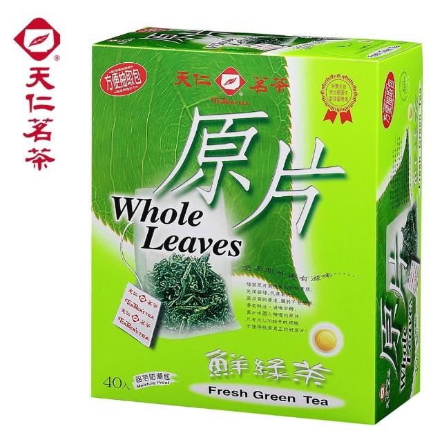 【天仁茗茶】袋茶茶包40入x3盒(高山烏龍茶原片/鮮綠茶原片/阿薩姆紅茶原片/黃金玄米茶/菊花普洱茶)