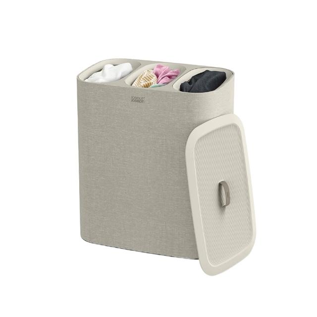 【Joseph Joseph】Tota 分類洗衣籃 60L 90L 雙格 三格 (任選)(髒衣籃 洗衣籃 手提袋)