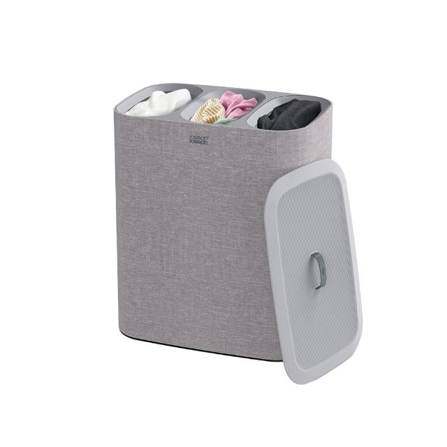 【Joseph Joseph】Tota 分類洗衣籃 60L 90L 雙格 三格 (任選)(髒衣籃 洗衣籃 手提袋)