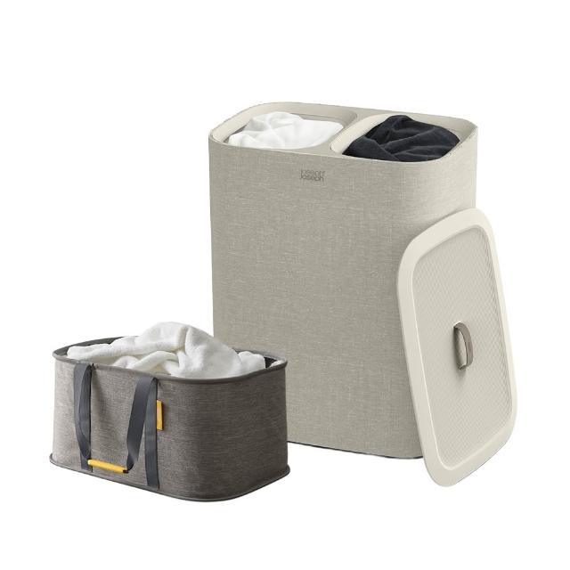 【Joseph Joseph】Tota 分類洗衣籃 60L 90L 雙格 三格 (任選)(髒衣籃 洗衣籃 手提袋)