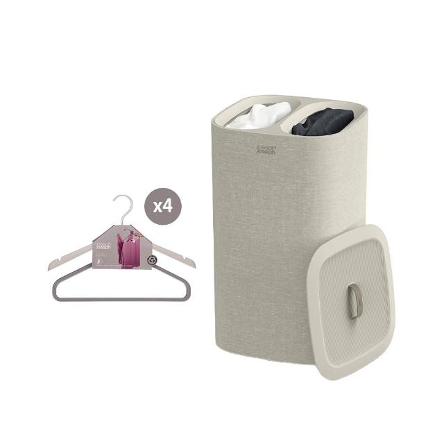 【Joseph Joseph】Tota 分類洗衣籃 60L 90L 雙格 三格 (任選)(髒衣籃 洗衣籃 手提袋)
