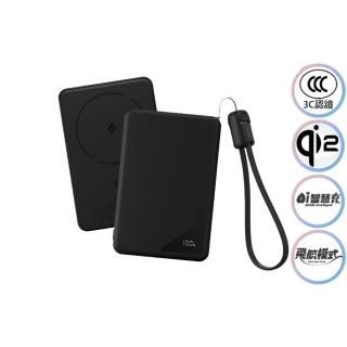 【ADAM 亞果元素】VIONTA A5 SSB固態式 Qi2 4100mAh 無線行動電源 黑(已有標示Wh＆CCC認證)