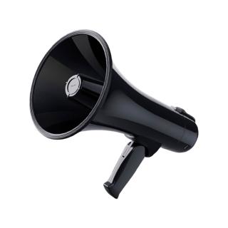 【由米】擴音喇叭 大聲公 廣播器 揚聲器 錄音循環播放 可折疊手柄 耐磨材質(一鍵報警 背帶設計 長續航)
