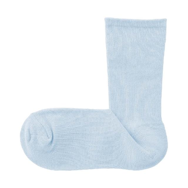 【MUJI 無印良品】女足口柔軟錐形直角襪23-25cm(柔白/象牙白/淺粉/煙燻黃/淺藍/暗藍)