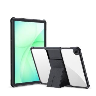 【XUNDD 訊迪】三星 Galaxy Tab A11+ 11吋 軍事氣囊 隱形支架殼 平板防摔保護套-極簡黑