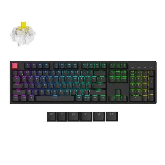 【Keychron】K10 第二代 全尺寸 雙模機械鍵盤 RGB 熱插拔 網頁QMK改鍵 適用Mac 透光鍵帽(英文版本)