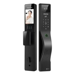 【PROTON 普騰】全自動家用人臉辨識指紋密碼鎖(不含安裝 徘迴逗留抓拍 智能感應警報)