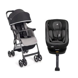 Joie官方旗艦 spin360 isofix 0-4歲全方位安全座椅 +Fluri單向輕量手推車