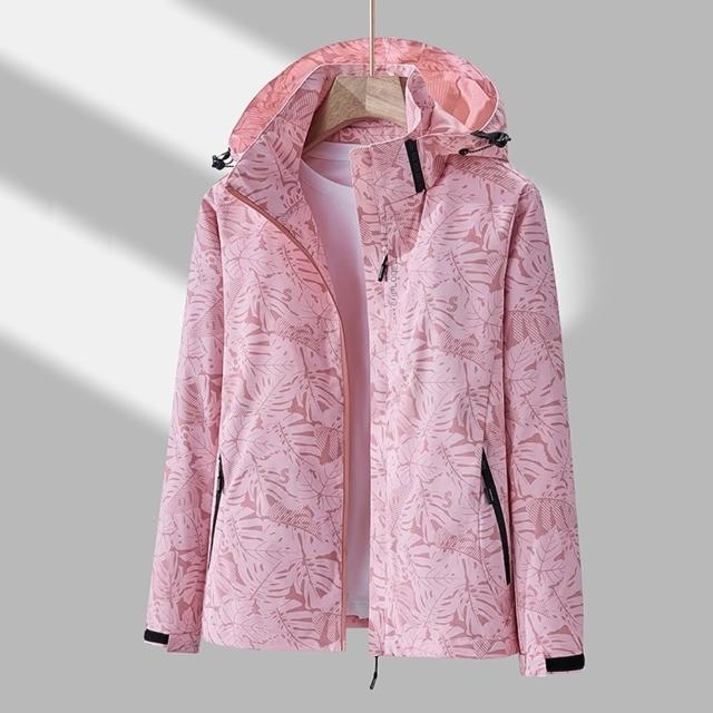 【米蘭精品】現貨限搶 衝鋒衣連帽防風夾克(春秋薄款機能防水迷彩透氣男女款衝鋒外套9色74db3)