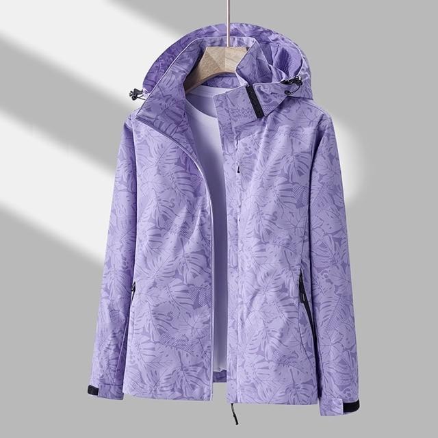 【米蘭精品】現貨限搶 衝鋒衣連帽防風夾克(春秋薄款機能防水迷彩透氣男女款衝鋒外套9色74db3)