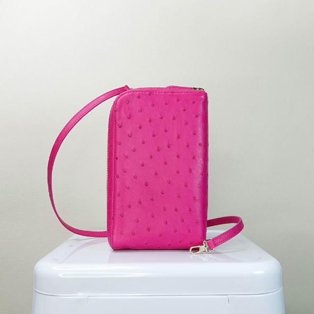 【M2ND】紐貝珍稀鴕鳥皮多功能隨身護照包(T9438A)