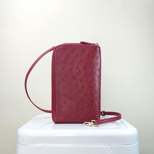 【M2ND】紐貝珍稀鴕鳥皮多功能隨身護照包(T9438A)