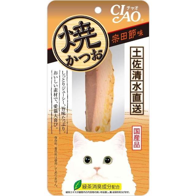 【CIAO】魚柳條15-18g 12包(貓零食/貓肉泥/鰹魚燒)