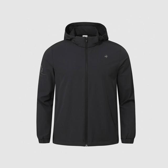 【LE COQ SPORTIF 公雞】防風外套 男款 黑色 LKX61663