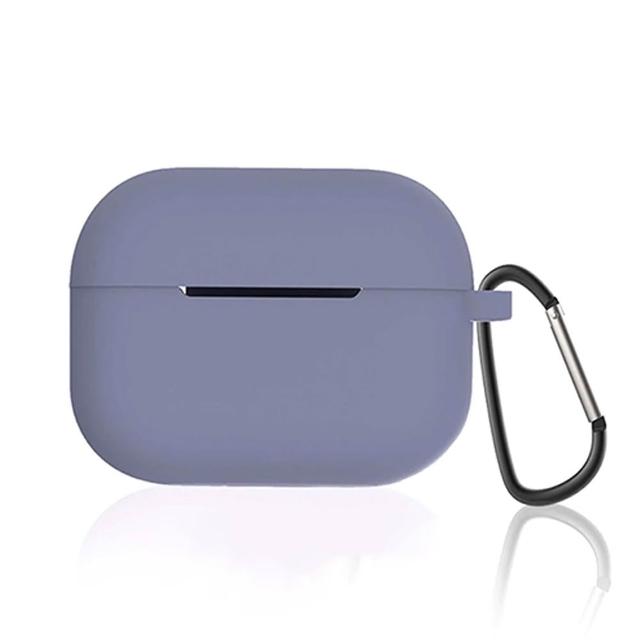 旭沐選物 AirPods Pro 2藍牙耳機純色矽膠保護套 附掛鉤(airpods pro2保護套 airpods pro2保護殼)