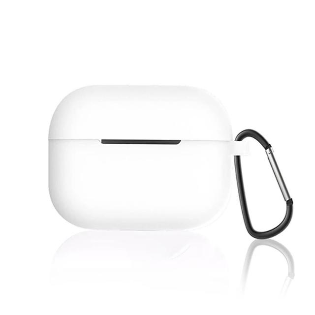 旭沐選物 AirPods Pro 2藍牙耳機純色矽膠保護套 附掛鉤(airpods pro2保護套 airpods pro2保護殼)