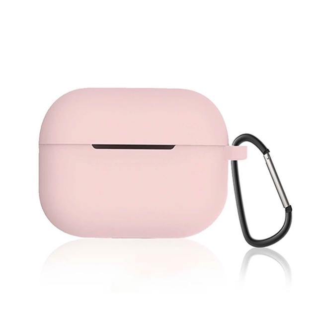 旭沐選物 AirPods Pro 2藍牙耳機純色矽膠保護套 附掛鉤(airpods pro2保護套 airpods pro2保護殼)