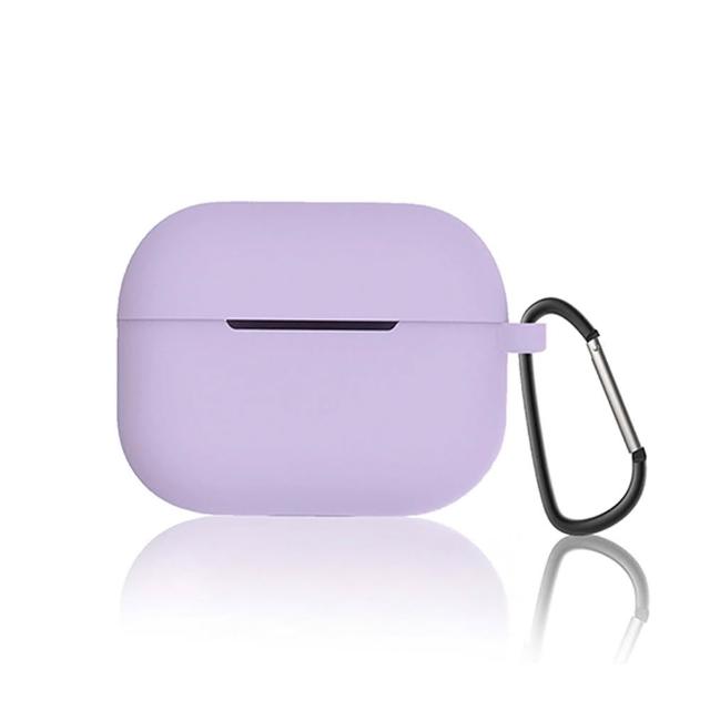 旭沐選物 AirPods Pro 2藍牙耳機純色矽膠保護套 附掛鉤(airpods pro2保護套 airpods pro2保護殼)