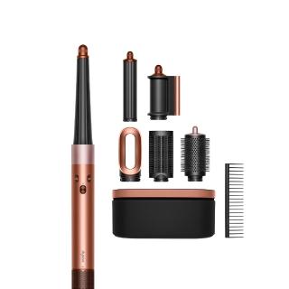 【dyson 戴森】HS08 Airwrap i.d.™ 藍牙多功能造型器/吹風機/捲髮器/捲髮棒(琥珀香檳 限定 禮盒組)