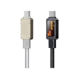 【QIND 勤大】Type-C to Type-C/1.2M/100W/燈顯示充電線