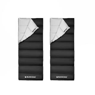 【Blackdog】超值2入組 F230思眠可機洗拼接信封睡袋 WS048(台灣公司貨)