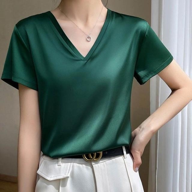 【巴黎精品】現貨出清 頂級法式絲質上衣緞面背心名媛絲綢冰絲襯衫天絲無袖女T恤(純色3款a1iz25)S