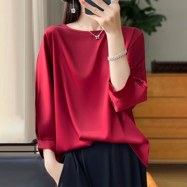 【巴黎精品】現貨出清 頂級法式絲質上衣緞面背心名媛絲綢冰絲襯衫天絲無袖女T恤(純色3款a1iz25)S