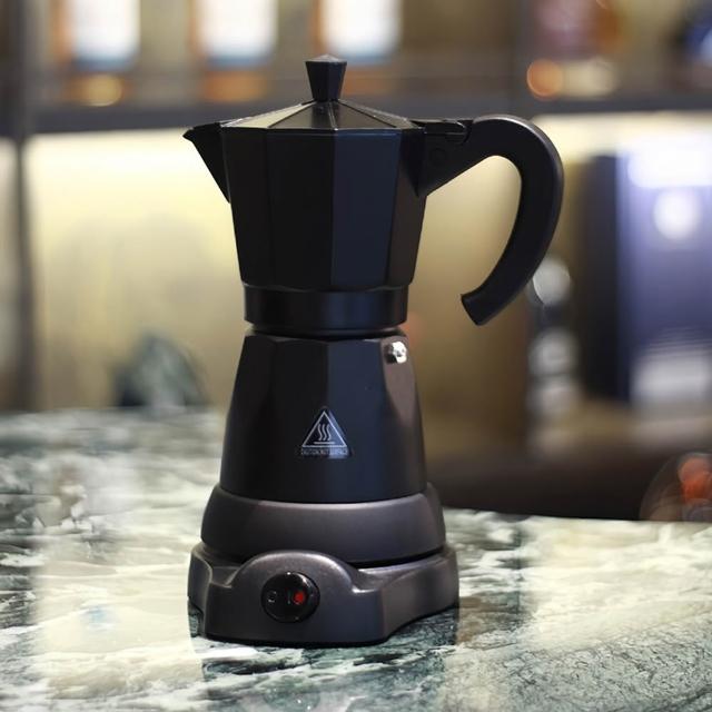 【Felsted 菲仕德】摩卡壺 家用咖啡壺 溫控壺 手沖壺 全鋁咖啡機 內置防乾燒 優質把手不燙手